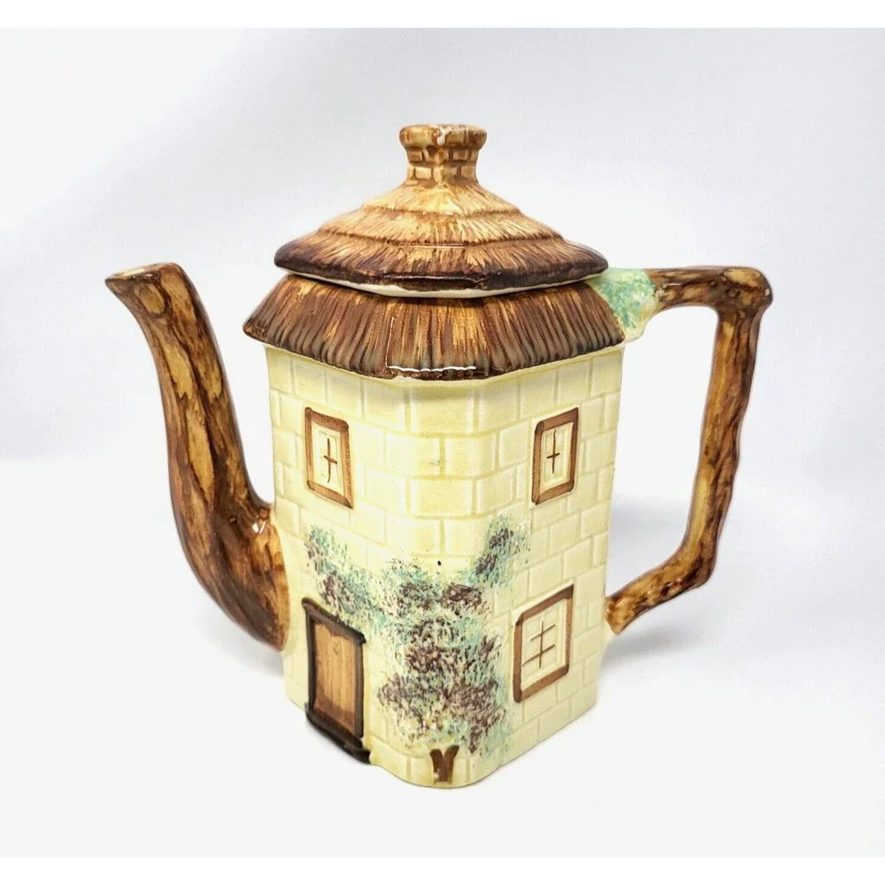 VTG Keele Street Pottery Cottage Ware Coffee Pot England Hand Painted